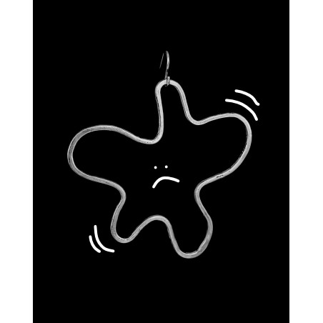 Boucle d'oreille pendantes en argent 950